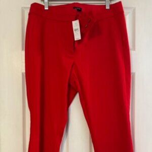 LOFT “Julie” Skinny Ankle Pants – NWT, Size 12 (Red)